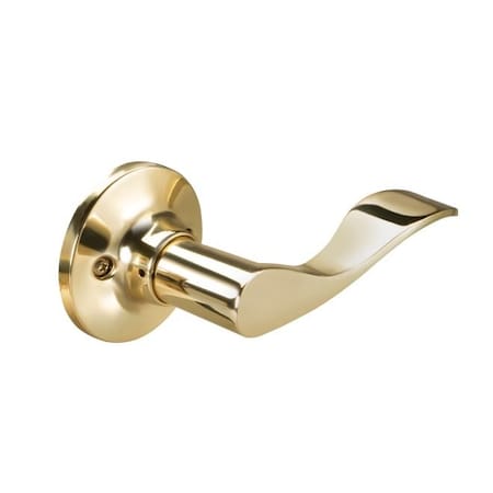Yale Hand Edge Half Dummy Lock with Keowee Lever Bright Brass Finish KWD3R